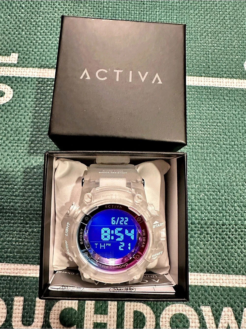 Activa  Digital Watch White & Purple NWT